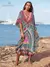 Kaftan Biquíni Cover-up Boho EDOLYNSA - Conforto e Estilo para o Verão - Lunna Rosa Store - Transforme seu guarda-roupa e sinta-se confiante!