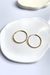 Argola Dourada Lisa 3cm - comprar online