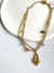 Pulseira Dupla com Pingente de Cadeado