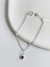 Pulseira Infantil Coração Rosa