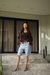 Bermuda Jeans A Fio - comprar online