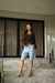 Bermuda Jeans A Fio - Coreto 