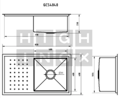 Cuba Simples Gourmand - GCS4040 - 40x40x21cm - High Inox - comprar online