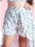 SAIA SHORT MULLET FLORES CRISTAIS AZUL - PITUCHINHUS 28244