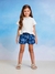 SHORTS JEANS COM ESTAMPA LASER MOMI