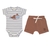 CONJUNTO BODY LISTRADO BALEIA E BERMUDA MINI&CO - comprar online