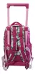 Mochila Escolar con Carro Footy F311 Floreada Rosa Reforzada 25L en internet