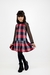 VESTIDO DE SARJA XADREZ BAMBOLLINA - comprar online