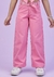CONJUNTO CALÇA WIDE LEG E CROPPED LAÇO GABRIELA AQUARELA - Bugudum