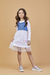 VESTIDO 2 PEÇAS MALHA E JEANS GABRIELA AQUARELA - comprar online