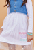 VESTIDO 2 PEÇAS MALHA E JEANS GABRIELA AQUARELA na internet