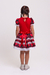 VESTIDO JUNINO XADREZ COM CORACAO - Bugudum