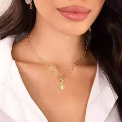 Pingente coração amor e mini zircônia - comprar online