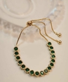 Pulseira Gravatinha Esmeralda