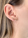 Brinco Ear Cuff Pedrinhas Coloridas