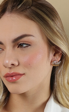 Brinco Ear Cuff Cristal