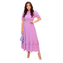 Vestido em Viscose - Lilas - comprar online