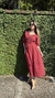 Vestido Midi Marsala