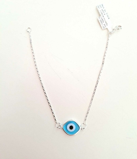 Pulseira olho grego grande resina