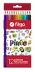 Lápices colores de resina Filgo PINTO / Estuche caja x 12