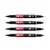 Marcador permanente 042 DOBLE PUNTA / Unidad negro - comprar online