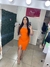 Vestido Mid Viana Laranja - loja online