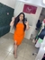 Vestido Mid Viana Laranja