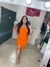 Vestido Mid Viana Laranja