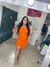 Vestido Mid Viana Laranja - loja online