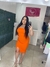 Vestido Mid Viana Laranja