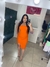 Vestido Mid Viana Laranja