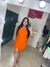 Vestido Mid Viana Laranja - loja online