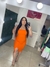 Vestido Mid Viana Laranja