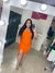 Vestido Mid Viana Laranja - loja online