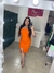 Vestido Mid Viana Laranja - loja online