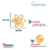 Broche Pin Átomo Química - Folheado a ouro - Guedes Educativa