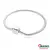 Pulseira com berloque Patinha de cachorro Folheado em Ouro e Prata - comprar online