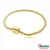 Pulseira com berloque Patinha de cachorro Folheado em Ouro e Prata - loja online