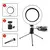 Anel de Luz LED com Tripé - 6 Polegadas (16cm) - Guedes Educativa