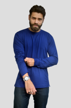 Camisa Soft Long Marinho – Moletom MotionSkin