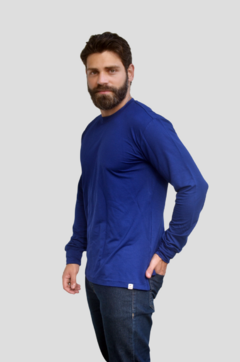 Camisa Soft Long Marinho – Moletom MotionSkin - Loja Arda