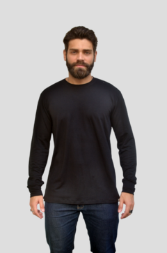 Camisa Soft Long Preta – Moletom MotionSkin - comprar online