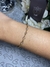 Pulseira ponto de Zircônia Banhado a Ouro 18k