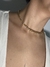 Gargantilha Choker Dois banhos Prata 925 e Ouro 18k