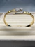 Bracelete Cobra Cravejado Dourado Aço Inoxidável na internet