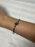 Bracelete Texturizado com Coração Prata - Aço Inoxidável