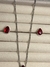 Conjunto Pedra Gota Vermelho Aço Inoxidável - loja online