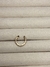 Piercing Fake Argola Texturizado Dourado Aço Inoxidável - Narê