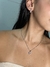 Conjunto Pedra de Coração Cristal Aço Inoxidável - comprar online