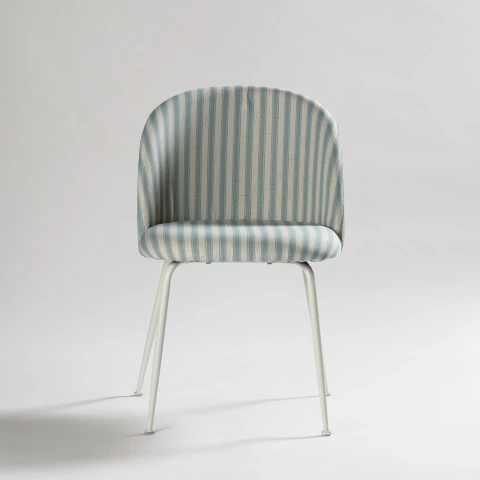 Silla Tropez Big Stripes Celeste